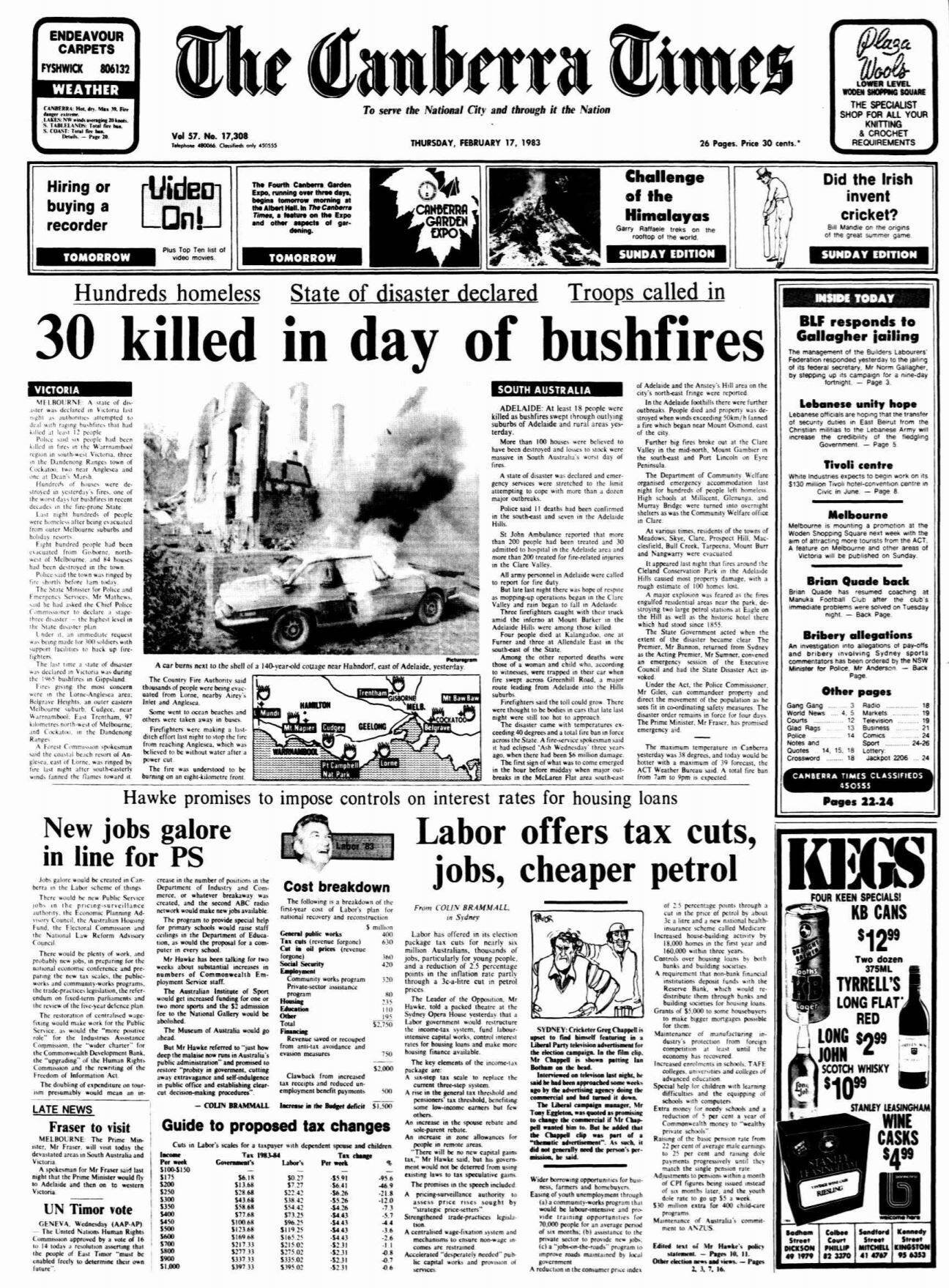 Historical Ash Wednesday News Article